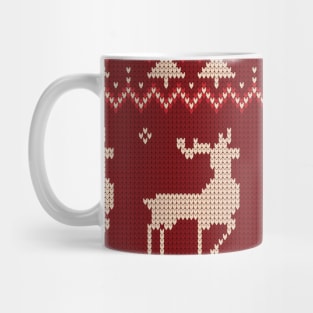 Christmas knitted pattern Mug